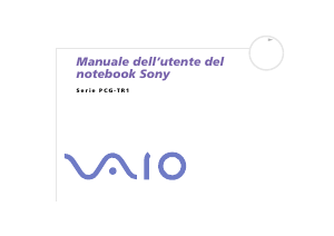 Manuale Sony Vaio PCG-TR1MP Notebook