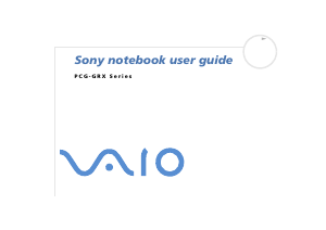 Bruksanvisning Sony Vaio PCG-GRX315MP Bärbar dator