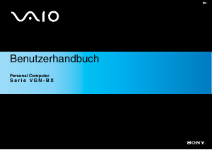 Bedienungsanleitung Sony Vaio VGN-BX196XP Notebook