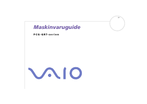 Bruksanvisning Sony Vaio PCG-GRT895MP Bärbar dator