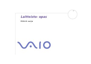 Käyttöohje Sony Vaio PCG-K115Z Kannettava tietokone