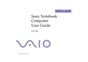Bruksanvisning Sony Vaio PCG-C1XD Bärbar dator