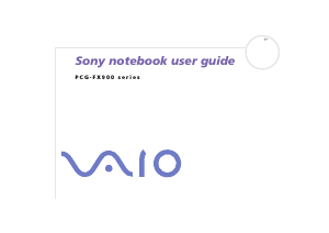 Bruksanvisning Sony Vaio PCG-FX905P Bärbar dator