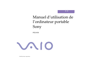 Mode d’emploi Sony Vaio PCG-X18 Ordinateur portable