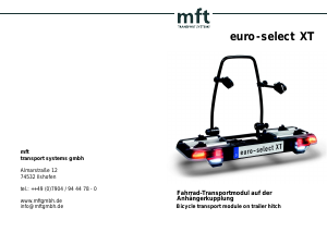 Bedienungsanleitung MFT Euro-select XT Fahrradträger