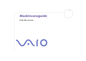 Bruksanvisning Sony Vaio PCG-FR295MP Bärbar dator
