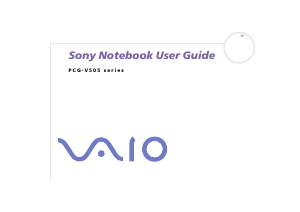 Bruksanvisning Sony Vaio PCG-V505AK Bärbar dator