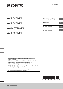 Brugsanvisning Sony XAV-AX3005DB Bilradio