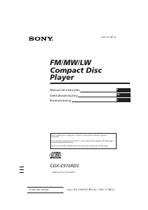 Manual Sony CDX-C910RDS Auto-rádio