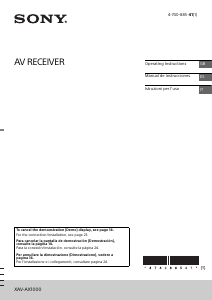 Manuale Sony XAV-AX1000 Autoradio