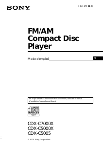 Mode d’emploi Sony CDX-C5005 Autoradio