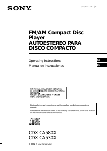 Handleiding Sony CDX-CA580X Autoradio