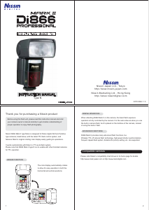 Handleiding Nissin Di866 mark II (for Nikon) Flitser