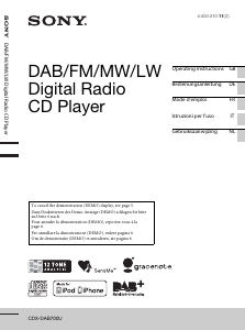 Handleiding Sony CDX-DAB700U Autoradio