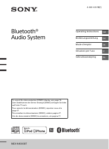Manuale Sony MEX-N4000BT Autoradio