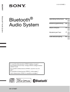 Mode d’emploi Sony WX-GT90BT Autoradio