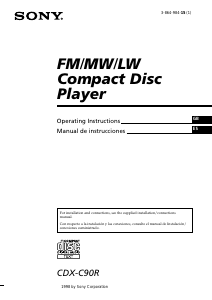 Bruksanvisning Sony CDX-C90R Bilradio