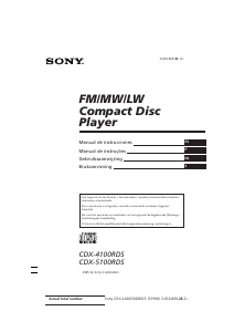 Manual Sony CDX-4100RDS Auto-rádio