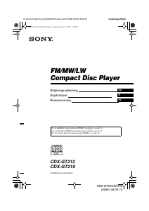Brugsanvisning Sony CDX-GT210 Bilradio