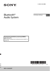 Instrukcja Sony MEX-GS820BT Radio samochodowe