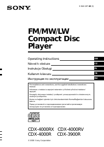 Instrukcja Sony CDX-4000RX Radio samochodowe