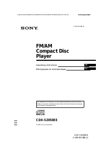 Handleiding Sony CDX-S2050EE Autoradio