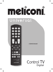 Manuale Meliconi Control TV Digital Telecomando