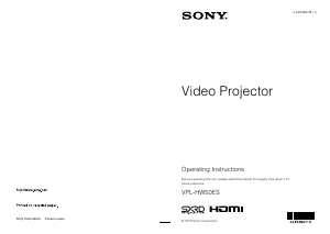 Manual Sony VPL-HW50ES Projector