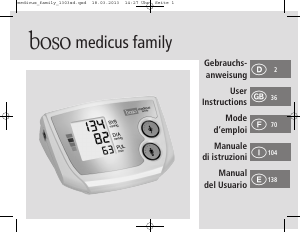 Handleiding Boso Medicus Family Bloeddrukmeter