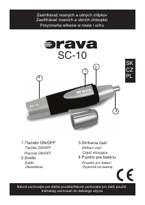 Návod Orava SC-10 Zastrihávač nosných chĺpkov