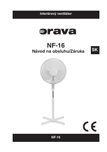 Návod Orava NF-16 Ventilátor