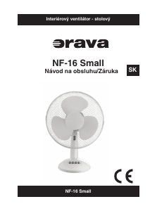 Návod Orava NF-16 Small Ventilátor