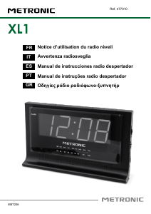 Manuale Metronic XL1 Radiosveglia