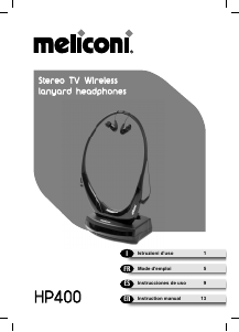 Mode d’emploi Meliconi HP400 Casque