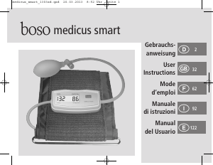 Manual de uso Boso Medicus Smart Tensiómetro