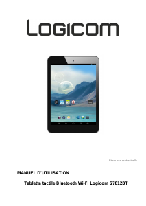 Mode d’emploi Logicom S7812 BT Tablette