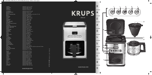 Bruksanvisning Krups KM442D10 Control Line Kaffemaskin