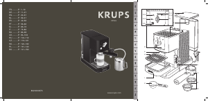 Mode d’emploi Krups XP345810 Machine à expresso
