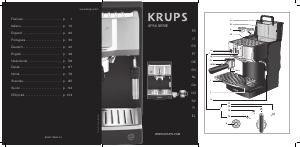 Manual de uso Krups XP562010 Máquina de café espresso