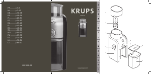 Bruksanvisning Krups GVX242 Kaffekvarn