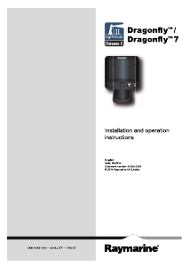 Bruksanvisning Raymarine Dragonfly Ekolod