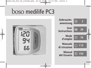 Handleiding Boso Medilife PC3 Bloeddrukmeter