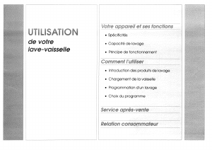 Mode d’emploi Sauter 60V2321 Lave-vaisselle