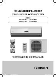 Руководство Rolsen RAS-12CWAC Кондиционер воздуха