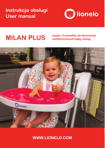 Instrukcja Lionelo Milan Plus Krzesełko do karmienia