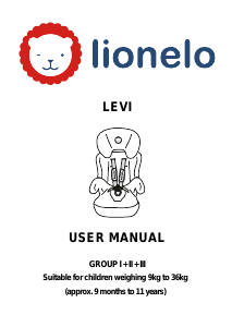Manual Lionelo Levi Car Seat