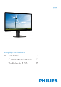 Bruksanvisning Philips 200S4LYMB LED skärm