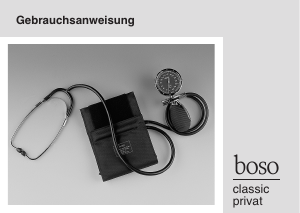 Bedienungsanleitung Boso Classic Privat Blutdruckmessgerät