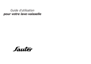 Mode d’emploi Sauter SVI46WF1 Lave-vaisselle