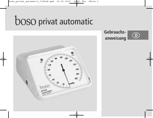 Bedienungsanleitung Boso Privat Automatic Blutdruckmessgerät